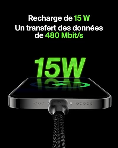 Belkin USB vers USB C Nylon Tressé 15cm - vue 7