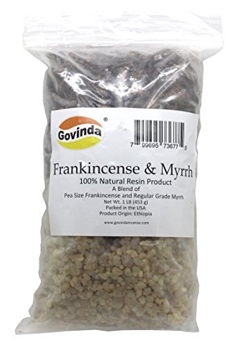 Govinda Natural Frankincense & Myrrh Resin Regular Grade - 1 Pound