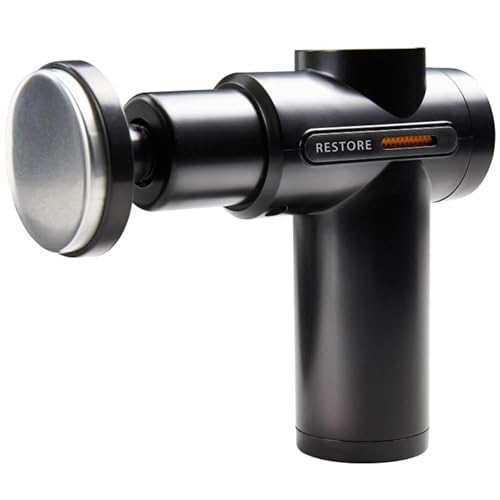 New Muscle Massage Gun with Hot & Cold Therapy – Deep Tissue Percussion Massager for Pain Relief, Workout Recovery & Muscle Relaxation – 6 Speeds, 6 Heads, Quiet Motor A-129