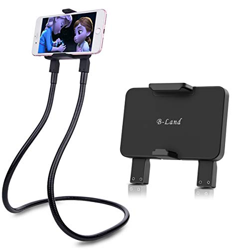 B-Land Cell Phone Holder, Universal Mobile Phone Stand, Lazy Bracket, DIY Flexible Mount Stand with Multiple Function (Black)