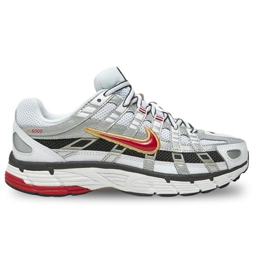 Nike BV1021 Nike P-6000 Femme White/Varsity Red-MTLC Platinum EU 40.5