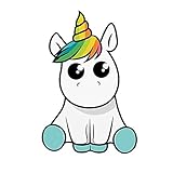 greestick Aufkleber Einhorn Unicorn 15x10cm by Sticker Bomb farbig für Auto Skateboard Helm Longboard Laptop Snowboard Koffer Gepäck