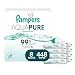 Baby Wipes, Pampers Aqua Pure Sensitive Water Baby Diaper Wipes, Hypoallergenic and Unscented, 8X Pop-Top Packs, 448 Total Wipes