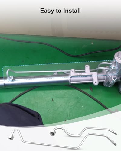 Image of Rack Pinion Transfer Lines Hard lines on Rack Compatible with Tahoe Suburban Avalanche 2008-2014, Rack and Pinion Hydraulic Transfer Tubing Assembly Replace 15254059 15254058