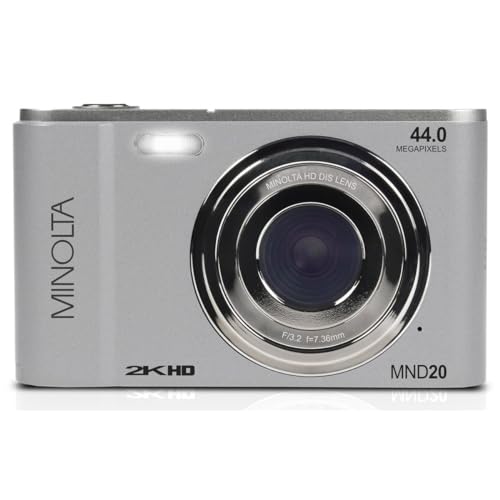 Minolta MND20 Cámara Digital 44 MP 2.7K Ultra HD Plata miniatura 6