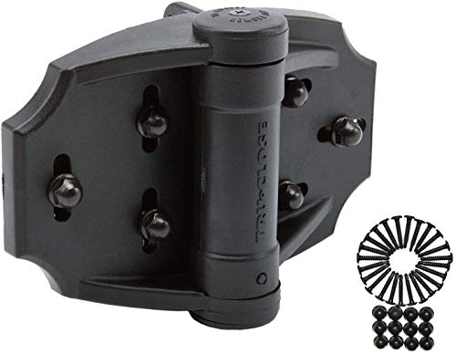 D&D Technologies TCHDMA1 Multi-Adjust Heavy Duty Gate Hinges, for Self Closing Wood and Vinyl Gates up to 132 Pounds, 3-Way Adjustable, Gap up to 1 3/8