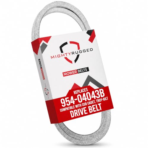 Image of MightyRugged 754-04043, 954-04043 Transmission Drive Belt Replacement for Cub Cadet - Belt Length 57.3 inch - Durable, Heavy-Duty Aramid Cord Transmission Belt for 954-04043B, 754-04043A