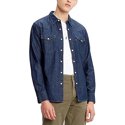 Levi's Barstow Western Standard Camisa Hombre Indigo Rinse (Azul) L Cover