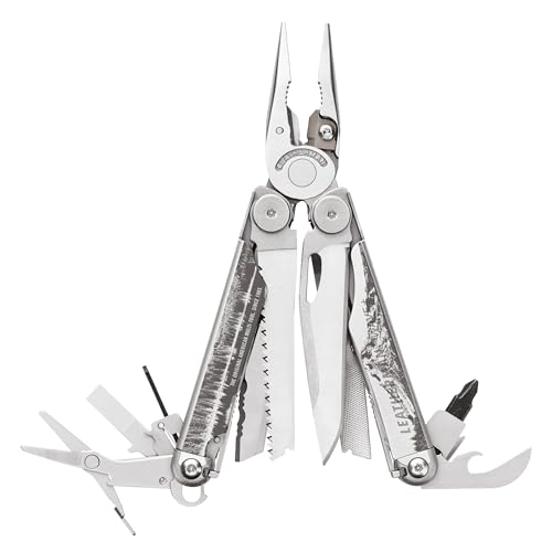 Leatherman Wave+ Multi-Tool - 18-in-1 Heavy-Duty Stainless Steel Tool with Blades, Pliers & Wire Cutters, Special Edition, Grey