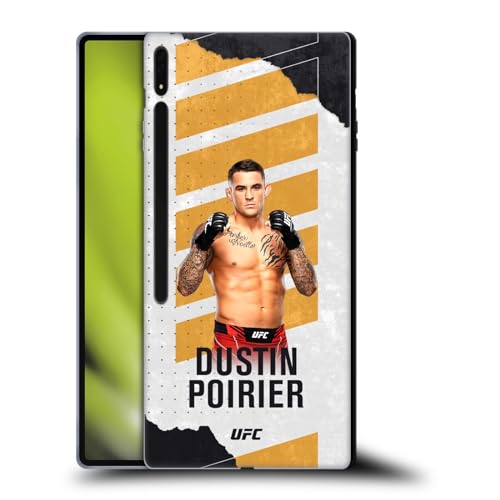 Head Case Designs Officially Licensed UFC Fight Card Dustin Poirier Soft Gel Case Compatible with Samsung Galaxy Tab S8 Ultra