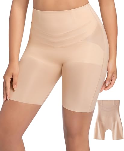 PRETTYWELL Shapewear Tummy Control Shorts for Women, Comfort High Waisted Body Shaper, Seamless no Rolling Thigh Slimmer
