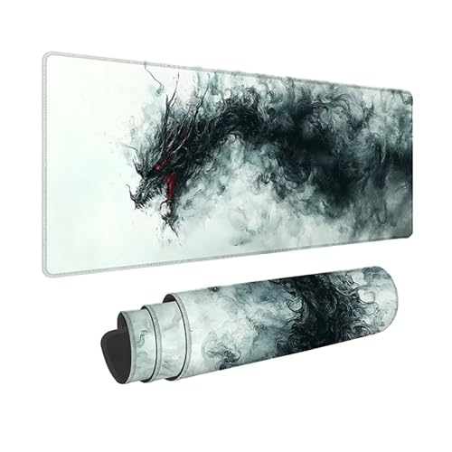 Tapis de souris gamer XXL noir, idée cadeau originale pour setup PC