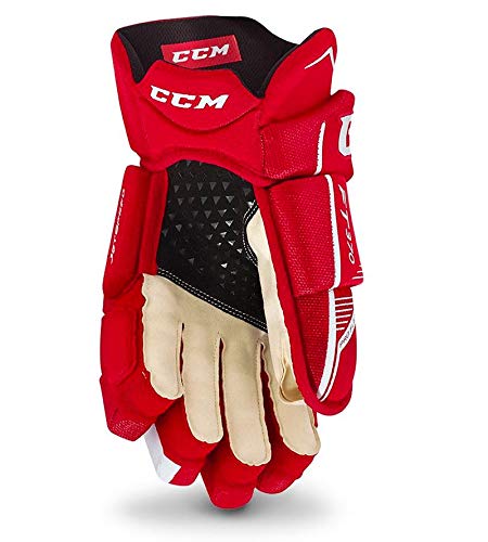 CCM Jetspeed FT370 SR - Guantes (14"), color negro