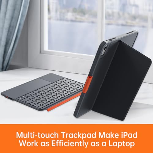 Teclado Bluetooth inalámbrico iPad 10 generación extraíble con soporte magnético 4