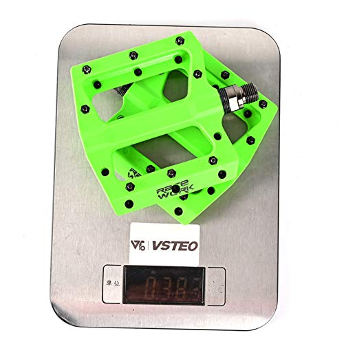 Pédales VTT vélo BMX plates 9/16 avec roulements étanches noires - 3