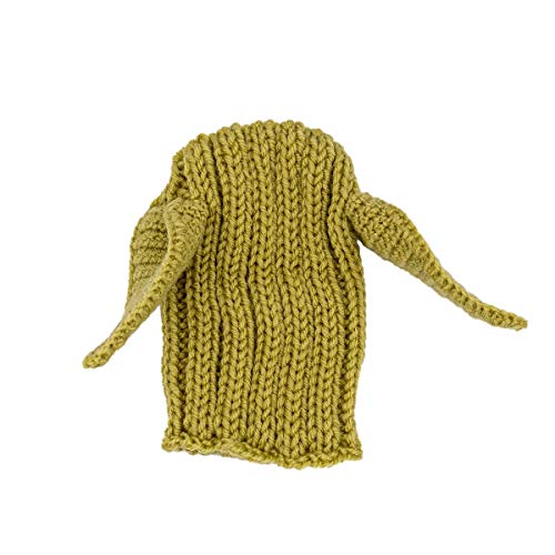 Zoo Snoods Baby Yoda Costume For Dogs & Cats - Small, Warm No Flap Ear Wrap Hood For Pets, Star Wars Dog Costume For Winters, Halloween, Christmas & New Year, Soft Yarn Alien Ear Covers #TOP3