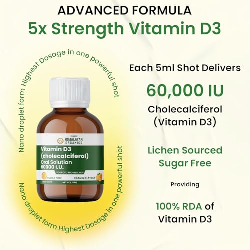 Image of Vlado's Himalayan Organics Vitamin B12 1500mcg + Vitamin D3 60000 IU Shots Combo | Methylcobalamin & Cholecalciferol | Supports Energy, Bone, Muscle, Nerve & Immune Health | 90 Veg Tablets + Pack of 8