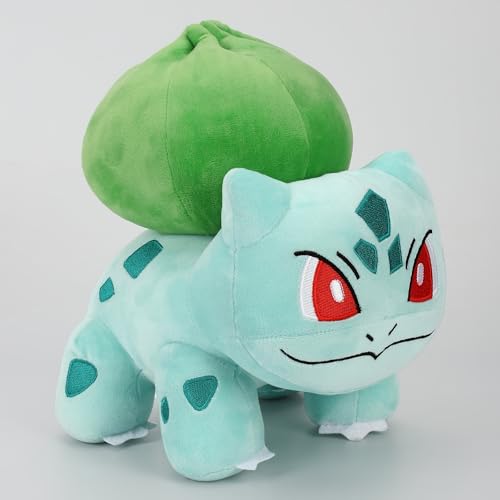 Image of Mirada Pokemon Bulbasaur Soft Plush Toy - 22cm | Official Licensed Cute Green Stuffed for Kids, Boys & Girls | Super Soft & Comfortable Plush | Ideal Gift for Birthday & Festivals
