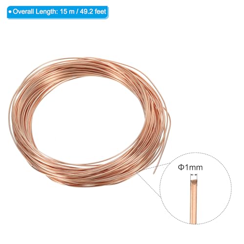 PATIKIL 49 Feet Solid Bare Copper Wire - Image 2