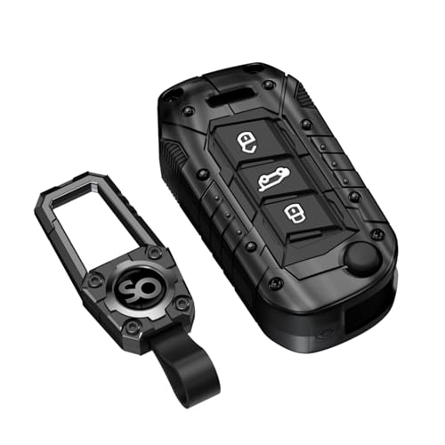 Image of Luxury Metal Waterproof Silicone Car Key Cover with Keychain |Transformer Series 3 Button Metal Smart Keycase Compatible with Mahindra Thar Roxx, 3XO, XUV700, Scorpio N 2023 & Bolero