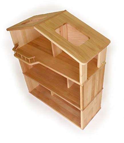 Puppenhaus 3-stöckig | Kinder-Holz-Puppenstube | Puppen-Spielzeug | 5032 – Bild 3