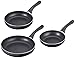 Produktbild IBILI Bratpfannen-Set Inducta 3-teilig, Aluminium, schwarz, 24 cm, 3-Einheiten