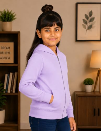 Image of ADBUCKS Girl's Cotton Hooded Sweatshirt