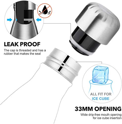 JIUJ Sport-Wasserflasche für Cola, für den Außenbereich, Sport, Edelstahl, isolierend, Mehrfarbig optional, auslaufsicher 500 ml K17 Camouflage grün