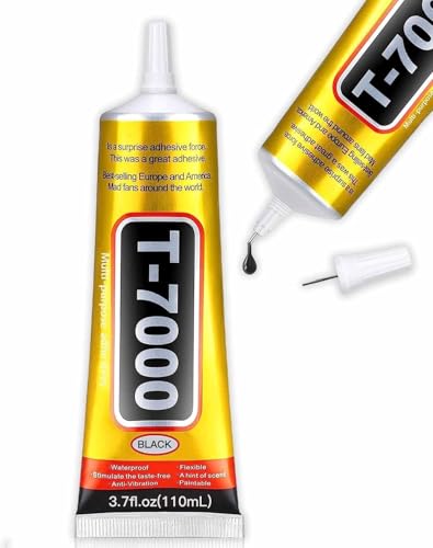 Image of T-7000 Black Adhesive Glue (50ml) with 24-in-1 Precision Screwdriver Set - Multi-Purpose Industrial Strength Waterproof Glue for Mobile Repair, DIY, Electronics & Household Use