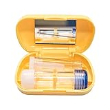 Marcado CE y aprobado FDA Kit de Viaje Amarillo de Estuche con Espejo & Ventosa de Succión RGP para Lentes de Contacto Rígidos RGP
