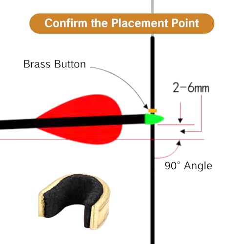 BRBASAP 10Pcs Arrow Nocks Archery String Nocking Points Bow String Stopper Clips for Compound and Recurve Bows Durable Knock Point Stoppers for Precise Shooting and Alignment - Thumbnail 2