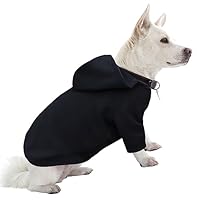 HuaLiSiJi Hunde Hoodie Hund Kapuzenpullis Groß Hundepullover Grosse Hunde Hundepullover Groß, Warm und Leicht, Mit Einer Weichen Textur, Leicht zu Tragen und Hellen Farben (4XL, Schwarz)