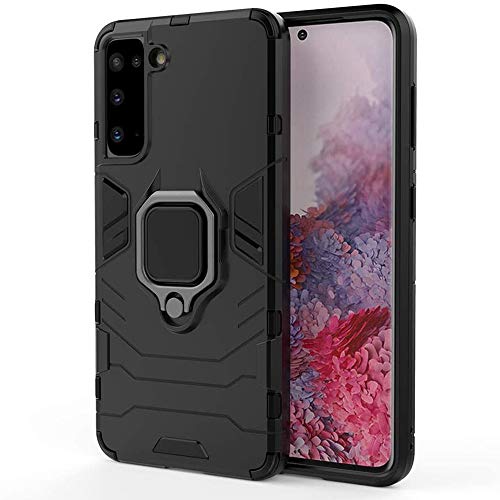 Alogy Etui na telefon komórkowy | etui na telefon komórkowy z paskiem, stojak 360 stopni | etui ochronne typu shwarz chroni telefon przed uszkodzeniami (Samsung Galaxy S21 Plus)