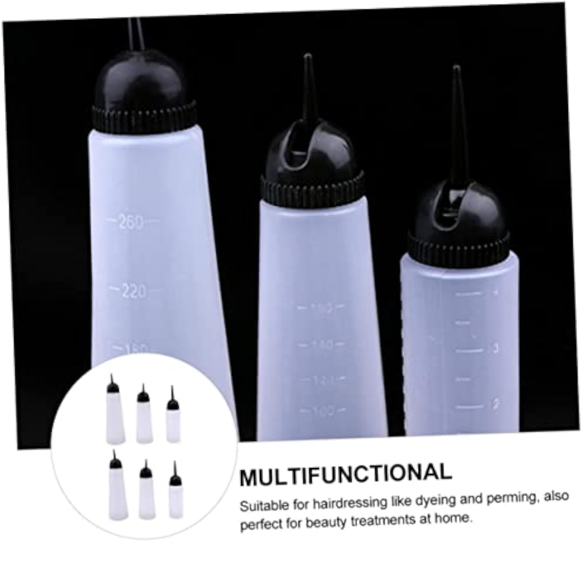 6Pcs Applicator Bottles for Hair Dye