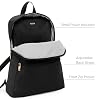 TUMI - Just In Case Foldable Backpack - Lightweight, Compact Travel Backpack - For One Bag Travel - 15.5 X 12.3 X 4.5 - Black with Gold Hardware