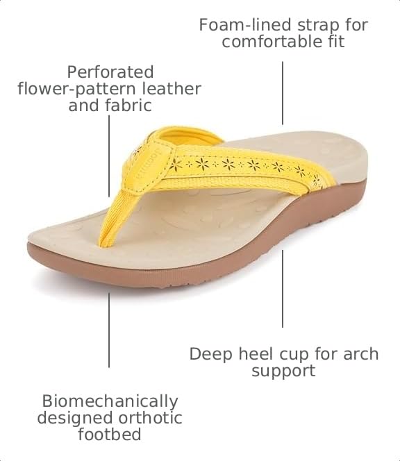 Image of Joomra Women's Flip Flops Arch Support Orthotic Thong Sandals