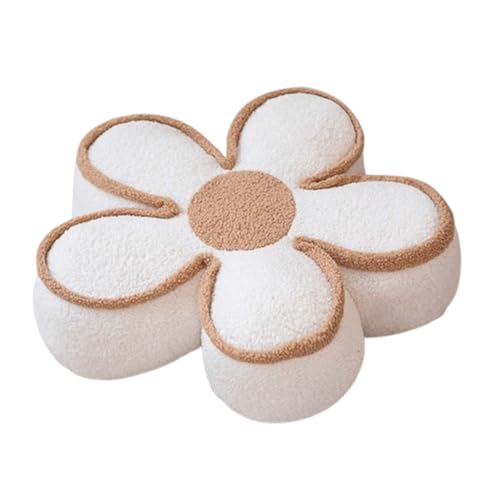 Dingtianlidi 座布団 おしゃれ 花 クッション チェアパッド 高反発可愛い 丸い 厚め 抱き枕 枕 背もたれ 柔らかい 四季通用 両面使用可能 オフィス 在宅勤務 椅子用 誕生日 プレゼント 一人暮らし カフェ インテリア 家を装飾する (直径