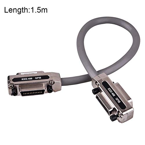 winnerruby IEEE-488 - Cavo GPIB ie488, Cavo Dati Industriale, Scheda di Controllo Industriale, Cavo di Comunicazione con Cappuccio in Metallo, Adattatore Plug And Play, 1 M/1,5 M/2 m, A, 1,5 m