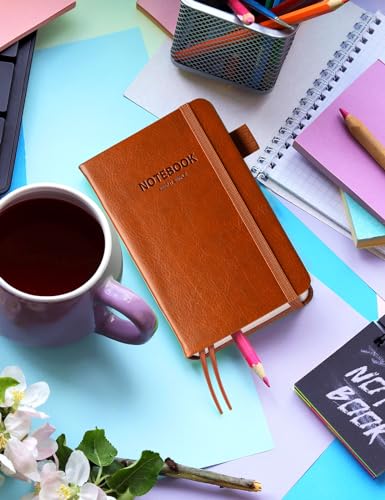 Carnets de poche lignés lot de 2 avec couverture rigide en cuir - 7