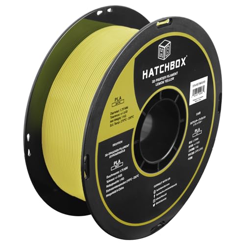Filament HATCHBOX PLA YELLOW MATTE