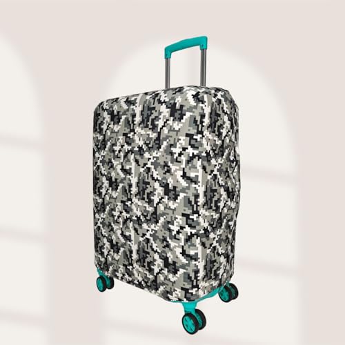 Image of Army Printed Luggage Cover for Traveling Bag & Suitcase - Stretchable & Scratchproof Trolley Protector with Velcro Lock & Lightweight Washable Material(Suitcase Not Included, Only Cover in Product)