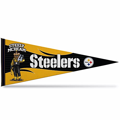 Image of Rico Industries NFL Football Mascot inch 12 inch x 30 inch Felt Wall Decor Pennant - Great for Home /Bed Room /Man Cave Decor