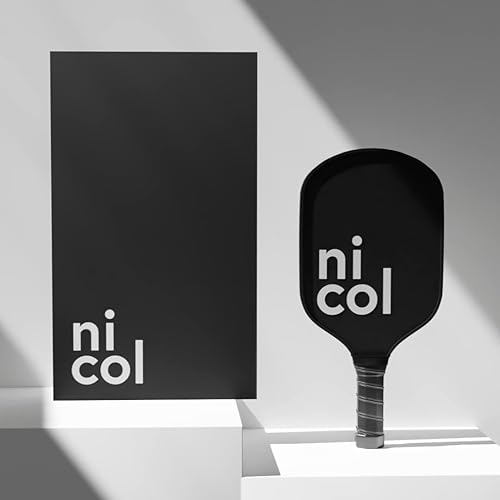 Miniatura 8 de Nicol Pickleball Pala de pickleball alargada P-One 2023 superficie de fibra de carbono esmerilada para mayor giro y control diseño aerodinámico de