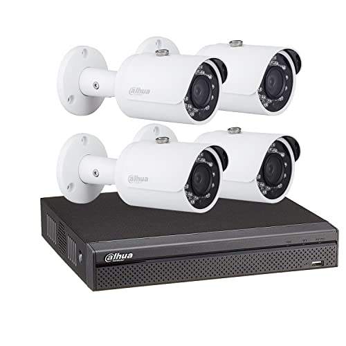 Dahua - Kit vidéosurveillance enregistreur éco + 4 caméras compactes 1080P - KITECO 4BUL1080P-001