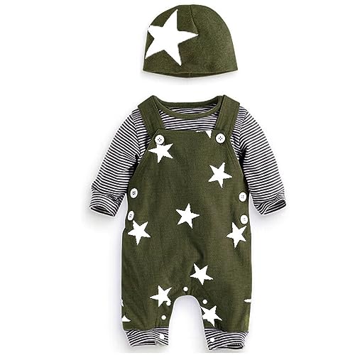 Barboteuse manches longues bébé garçon avec pantalon et chapeau