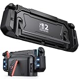 BEBONCOOL GAMING Dockbare Hülle für Nintendo Switch 2, Schutzhülle für Nintendo Switch 2 mit Dockfunktion, inklusive Schnellverschluss für die Joy-Cons und ergonomischem Griff,Schwarz