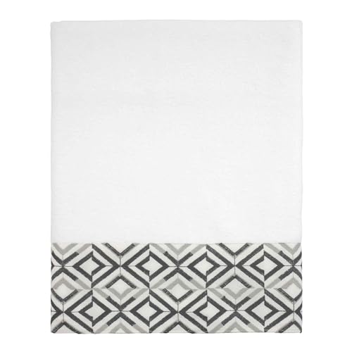Avanti Linens - Bath Towel, Soft & Absorbent Cotton (Harlow Collection, White)