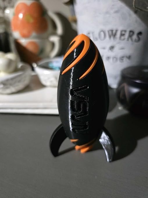 3D CRAFT 3D Printed Mini Rocket Toy Model for Kids | Space Theme Decorative Rocket | Non-Electric Educational Toy | Creative Desk Showpiece | Durable Plastic Rocket for Boys & Girls 1