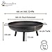 Montafox Feuerschale Feuerstelle Lagerfeuer Metall Ø 58 cm für Garten und Terrasse