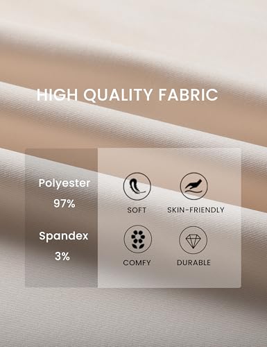 Image of Dqbeng Women's Casual Mini Shift Dress Tunic A-Line Sleeveless Buttoned Summer Dresses with Back Zipper (Beige-M)